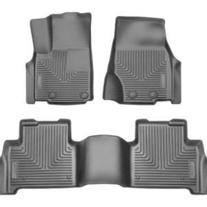 Husky Liners 2022 Jeep Grand Cherokee (New Style) Weatherbeater Black Front & 2nd Seat Floor Liner